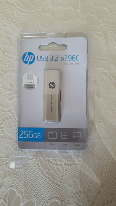 Planşetlər: Flash kart HP, 256 GB, USB 3.2, Yeni