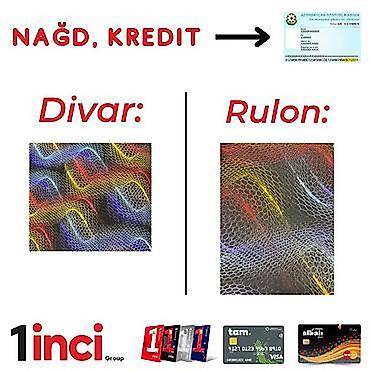 3d şəkillər: Divar kağızı – Flezilin, 3D effektli Xüsusiyyətlər: - Material — 3