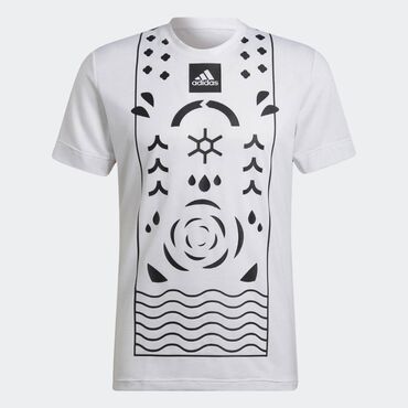 adidas футболка: Футболка S (EU 36), цвет - Белый