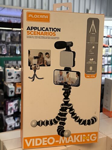 Telefon üçün tripodlar: PLOKAMA PK-775 modeli, mobil cihazlarla video çəkilişi üçün nəzərdə