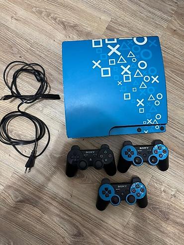 microsoft xbox: Sony PlayStation 3 (Slim) — лимитированная серия в синем цвете с — 1