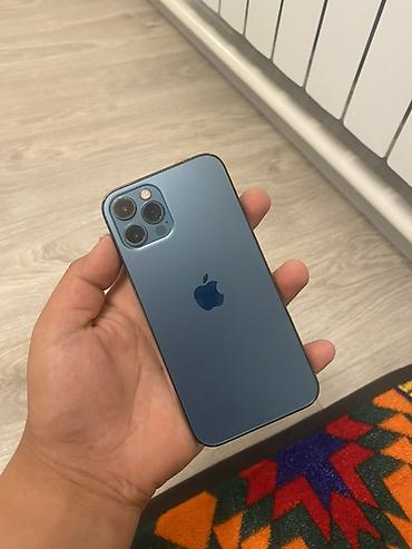 планшет купить в бишкеке: IPhone 12 Pro, Б/у, 128 ГБ, Синий, Чехол, 100 % — 2