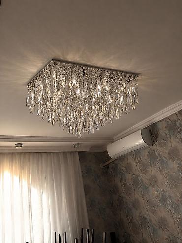 Çılçıraq, 10 və daha çox lampa, Xrustal