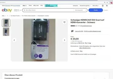 Kablovi i adapteri: *** AKCIJA *** 1464 Konverter Scart to HDMI **Potpuno NOVO — 8