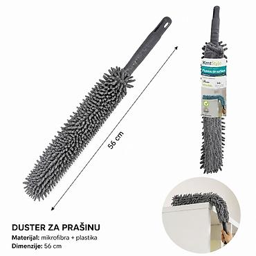 KMT Chenille Fleksibilni Duster, sivi – model 3280230 Praktičan