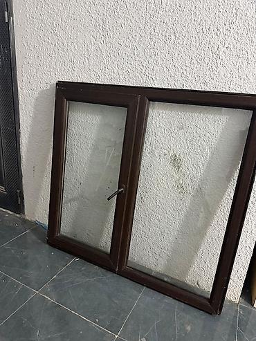 sebeke pencere: İşlənmiş İkiqat şüşə paketi Plastik pəncərə, Еni: 140 sm, Uzunluğu: 130 sm — 2