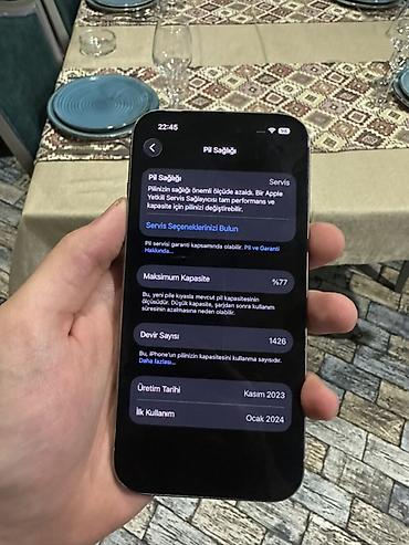 iphone xs gəncə: IPhone 15 Pro, Gümüşü, Face ID — 7