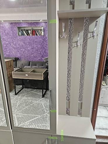 зеркало комнатный: Гарнитур для прихожей, Новый, Зеркало, ДСП, Самовывоз, Платная доставка, цвет - Серый — 3