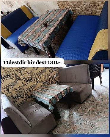 restoran divan: Kafe restoran cay evləri uçun masa divan desti satılır 11destdir bir — 1