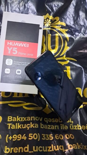 kabura huawei p30 lite: Huawei Y5 Prime, 16 GB, rəng - Qara