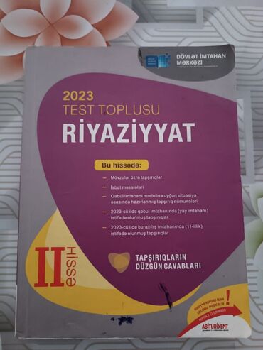 Içi təmizdi yazı yoxdu.4 manatdır.üzündə birdə qırağında ləkə ola