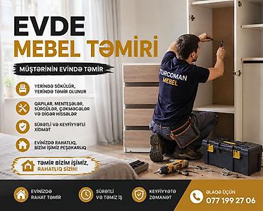 Mebel xidmətləri: Mebellərin təmiri, bərpası Pulsuz çatdırılma — 1