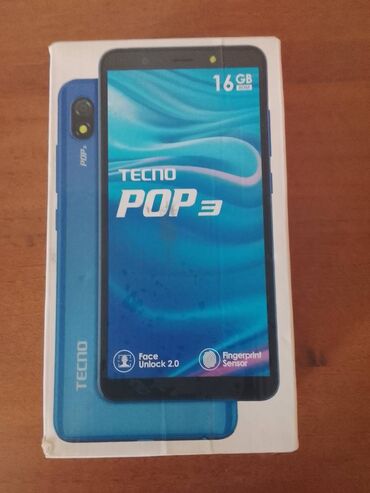 телефон танк 2: Tecno Pop 3 Plus, Жаңы, 16 ГБ, түсү - Кара, 2 SIM