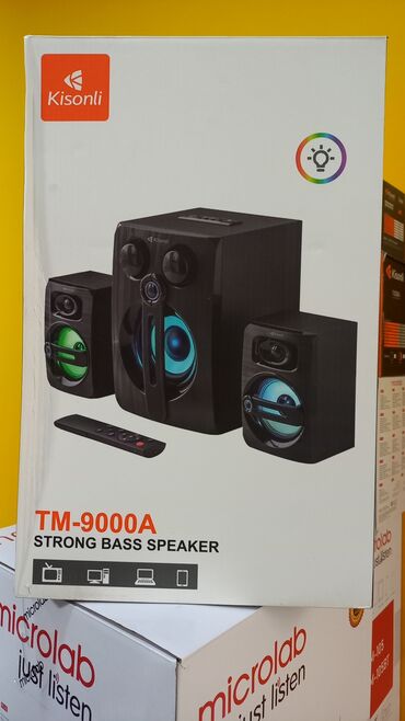 ноутбуки новый: Колонки Kisonli TM 9000A 25wt, 2.1, BT, пульт