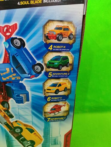 Игрушки: Тобот Гига 7 робот игрушка🌟 Комплектация товара: робот из 6 машинок и at lalafo.kg — 9 Игрушки: Тобот Гига 7 робот игрушка🌟 Комплектация товара: робот из 6 машинок и — 9