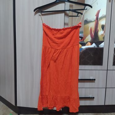 Платья: Детское платье, цвет - Оранжевый, Б/у