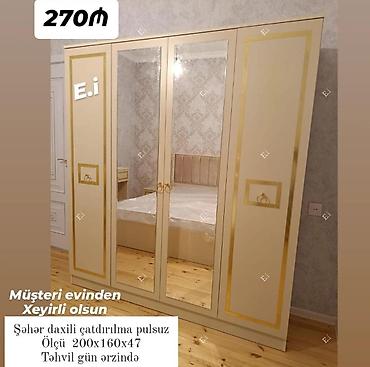 kalidor ucun skaf: 4 qapılı dolab Yep yeni 270 azn rəng seçimi var çatdırılma var — 1
