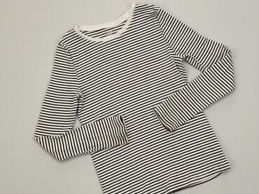 Bluzki: Bluzka H&M, 8 lat, wzrost - 128 cm., stan - Dobry, wzór - Linia, kolor - Czarny