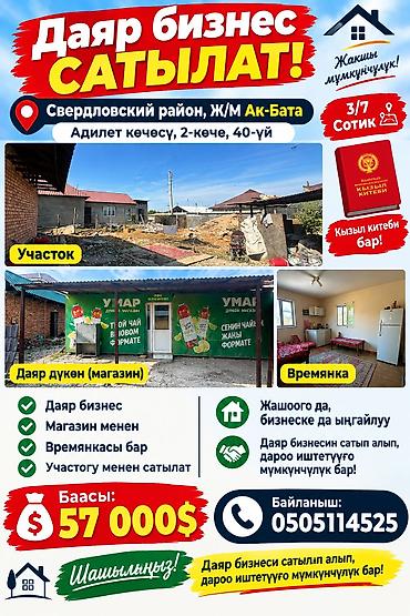 Готовый бизнес: Готовый бизнес с участком и строениями Локация: г. Бишкек — 1