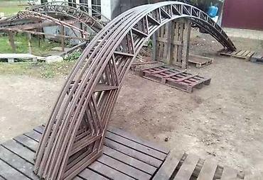 Металлические фермы: Арочные стальные фермы прямые полу арки - Назначение: несущие — 3