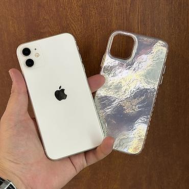 IPhone 11, Б/у, 256 ГБ, Белый, Чехол, 78 %