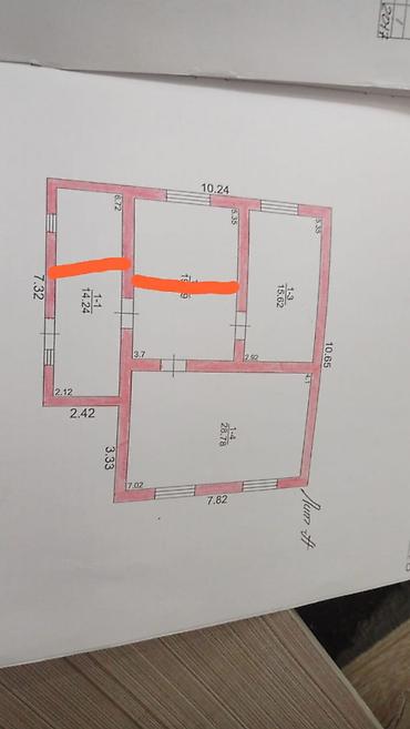 Продажа коттеджей и домов: 💫 Продается дом срочно!!! 💫 Район : Биримдик Кут 📐 Площадь участка  — 13