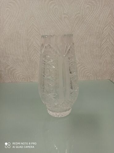 ваза напольная стеклянная высокая без узора: Xrustal vaz