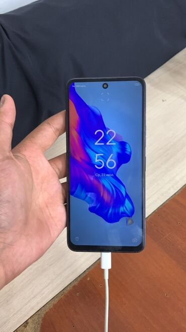 tecno телефон цена: Tecno Camon 18, Колдонулган, 128 ГБ, түсү - Боз, 2 SIM