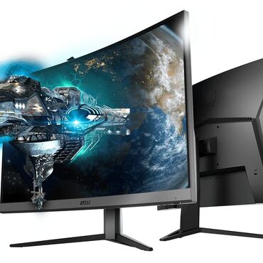 Настольные ПК и рабочие станции: MSI (Optix G32CQ4) 2K oyun monitoru– əyri ekran. Satiram çox səliqəli