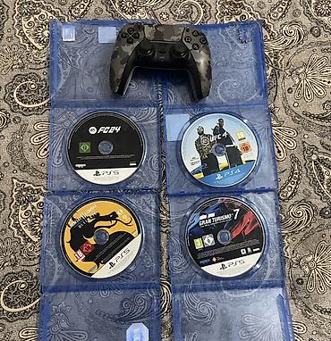 Продаю джойстик dual sense И 4 игры Фк 24 Юфс 4 Мк 11 Gran turismo 7