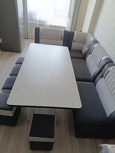 study table: Кухонный стол и стул, Новый, Самовывоз, цвет - Серый — 4
