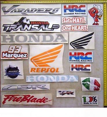 ventil tr413: HONDA - nalepnice - 426 📌 Opis: Samolepljive nalepnice izrađene od — 1