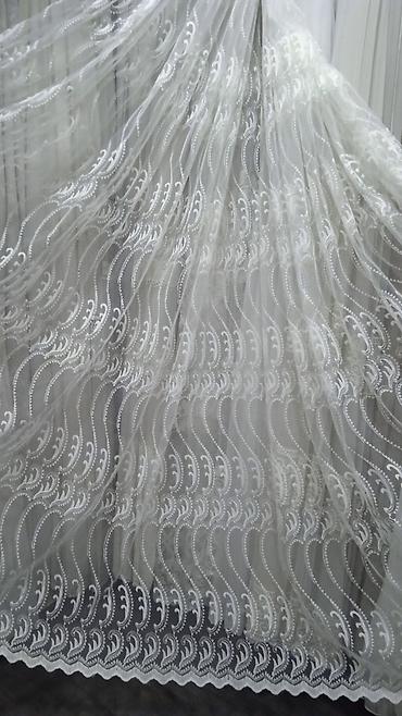 Тюли: Воздушные тюлевые шторы с вышивкой - Материал: легкий полупрозрачный — 1