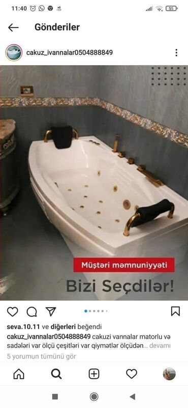 Cakuzi vannalar: Yeni Cakuzi vanna Motorlu, Plastik, Ödənişli çatdırılma — 20