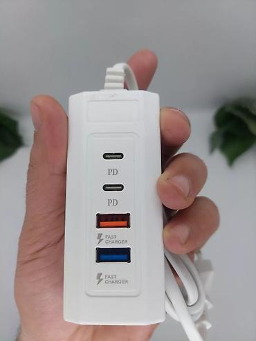 Настольные ПК и комплектующие: Power port 4N1 Endirim 20Yox 15Azn Port orjinal 4 girisli 38wolt pd — 2