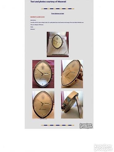 Smart satovi: Original MASERATI sat sa datumom i alarmom. IZ 80- ih PROSLOG VEKA — 9