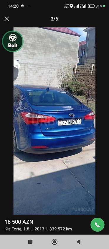 scooter satılık: Kia Cerato sedan – mavi rəng. taksi sertifikati var 2005 masinim var — 7