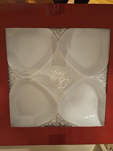 Qab-qacaq və mətbəx ləvazimatları: İnci Decorated Turkey Design porselen qəlyanaltı/bölgü boşqabı - — 1