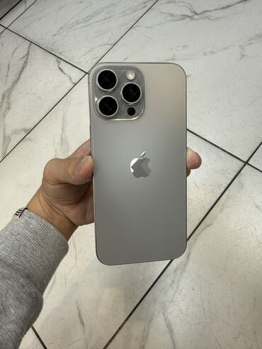 iphone 14 про макс цена в бишкеке: IPhone 15 Pro Max, Б/у, 256 ГБ, Natural Titanium, Защитное стекло, 86 %