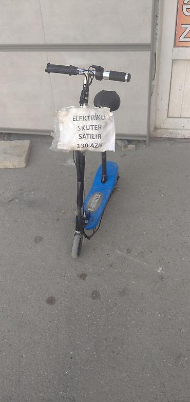 elektrikli scooter tap az: Elektrikli skuter – oturacaqlı model - Rəng: mavi gövdə, “E-SCOOTER” — 1