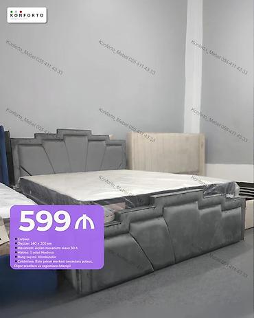 Məhsul: Yumşaq başlıqlı mexanizimli çarpayı - Ölçü: 160 x 200 sm -