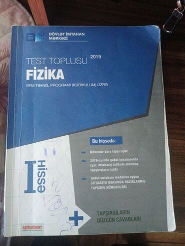 fizika test toplusu cavabları 2019: Fizika 1-ci Hissə test toplusu
2019