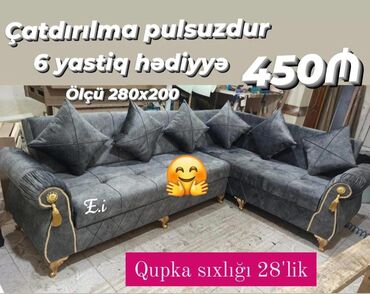 Masa və oturacaq dəstləri: Künc divan