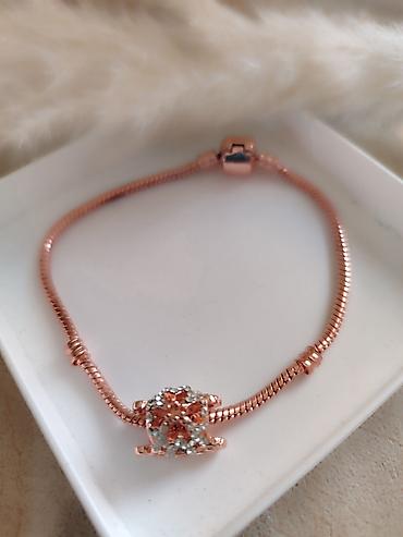 ceger torba pepco: Narukvica u rose gold boji sa priveskom - Elegantna “snake chain” — 3
