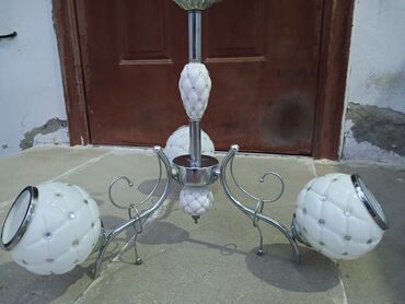 asma tavan: Çılçıraq, 3 lampa, Metal