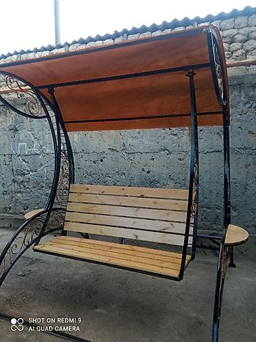 Садовые качели: Садовые качели Со спинкой, С крышей — 3