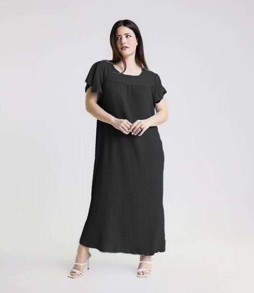 Haljine: 3XL (EU 46), bоја - Bež, Kratkih rukava — 5