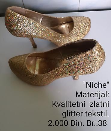 asos obuca: Niche salonke – elegantne zlatne štikle prekrivene kvalitetnim glitter — 4