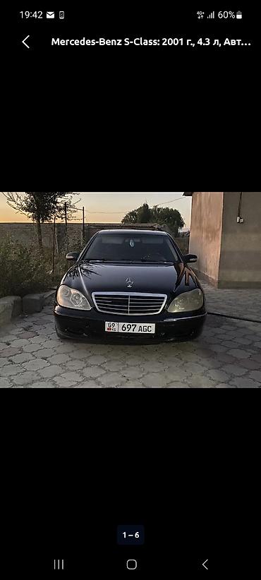 211 mers: Mercedes-Benz S-Class: 2001 г., 4.3 л, Автомат, Бензин, Седан — 6
