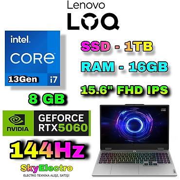 Lenovo: Yeni Lenovo LOQ, 15.6 ", Intel Core i7, 1 TB, Ünvandan götürmə, Pulsuz çatdırılma, Ödənişli çatdırılma — 1